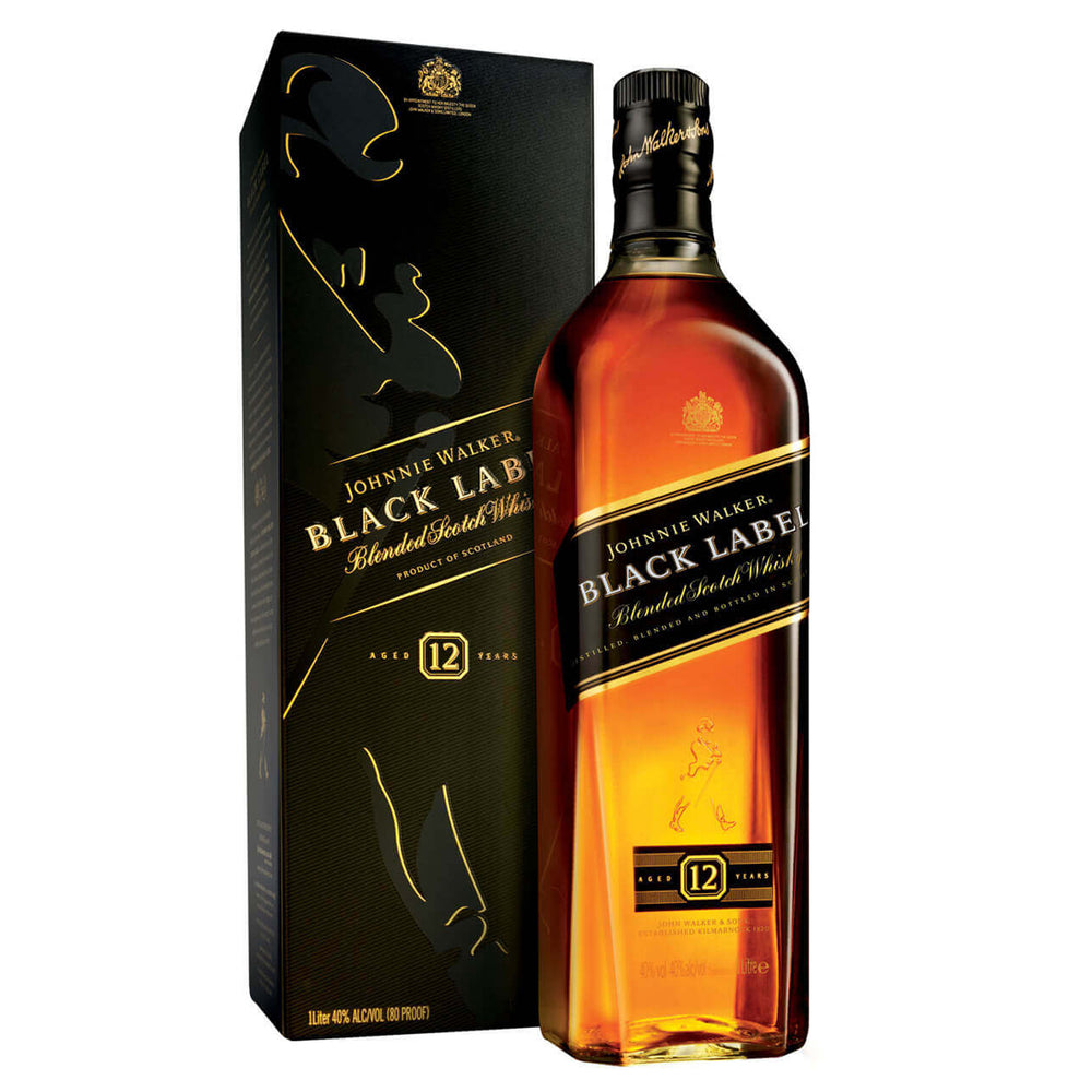 WHISKY JOHNNIE WALKER BLACK LABEL 750 ML