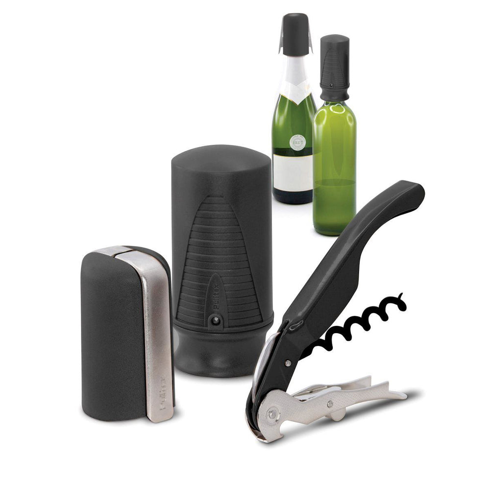 SET VINO Y CHAMP. NEGRO / 107-781-00